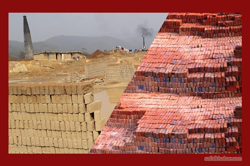 वर्षाले इँटा उद्योग प्रभावित : ६ करोडभन्दा बढीको क्षति